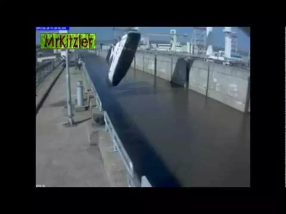 Not Good..Watch This Yacht Fall From A Crane [VIDEO]