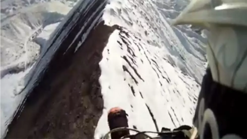 Daredevil Cyclist Takes On Colorado Mountain Ridge Awesome Helmet Cam [VIDEO]