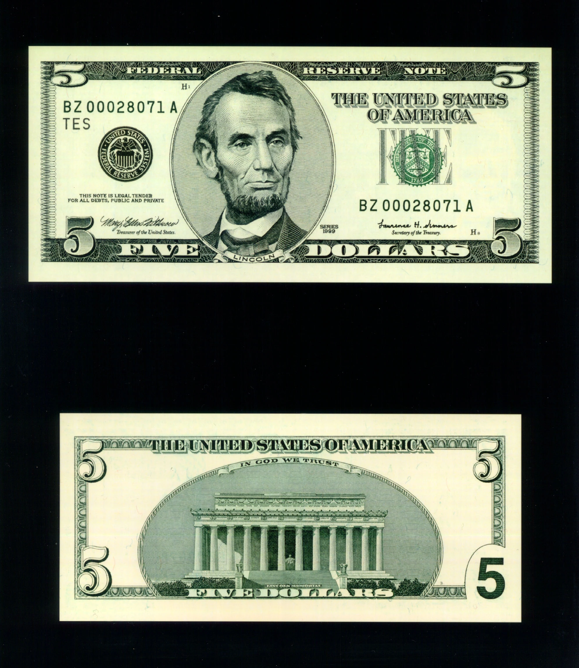 5 dollar bill conspiracy