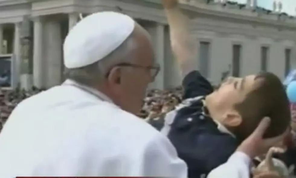 Pope Francis Holds And Kisses Young American Boy With Cerebral Palsy [Video]