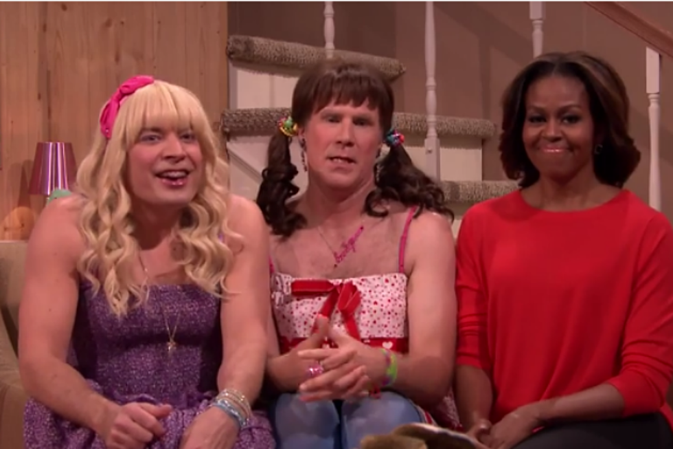 Michelle Obama Dances With Jimmy Fallon and Will Ferrell on ‘Ew!’ [VIDEO]