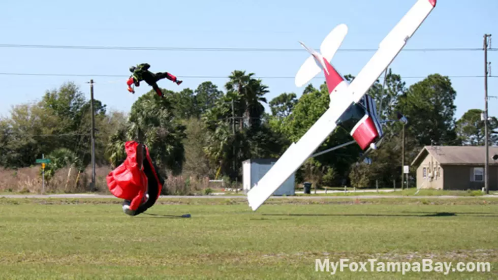 Caught On Camera..Skydiver,Pilot Collide In Mid-Air Accident In Florida [VIDEO]