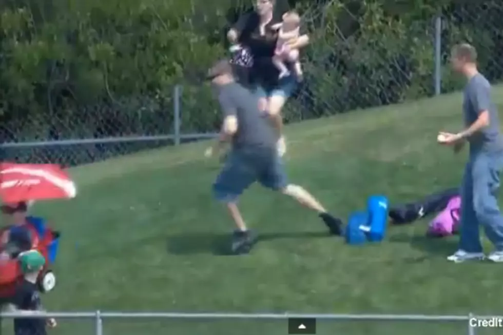 Dad Chooses Souvenir Baseball Over Toddler [Video]