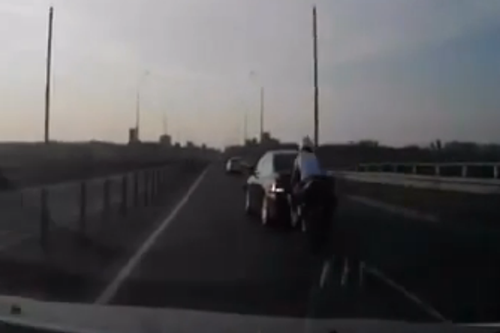 Luckiest Man Alive Survives Potentially Deadly Motorcycle Accident [VIDEO]