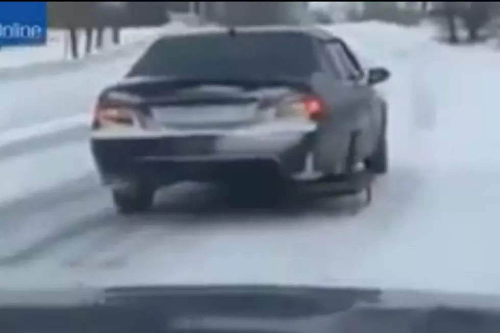 Car Stuck In Snow? Grab A Sled [VIDEO]