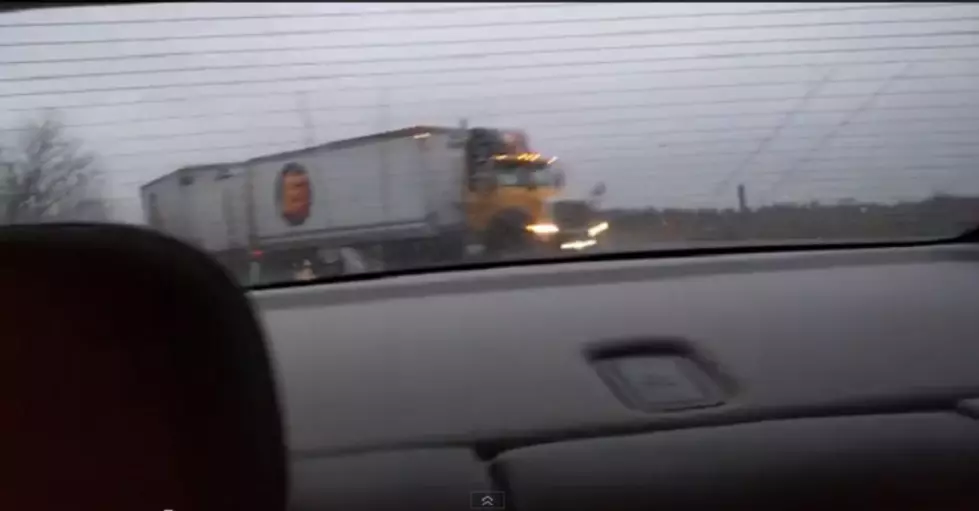 Semi With Double Trailer Crashes on Ice in New Jersey [VIDEO]