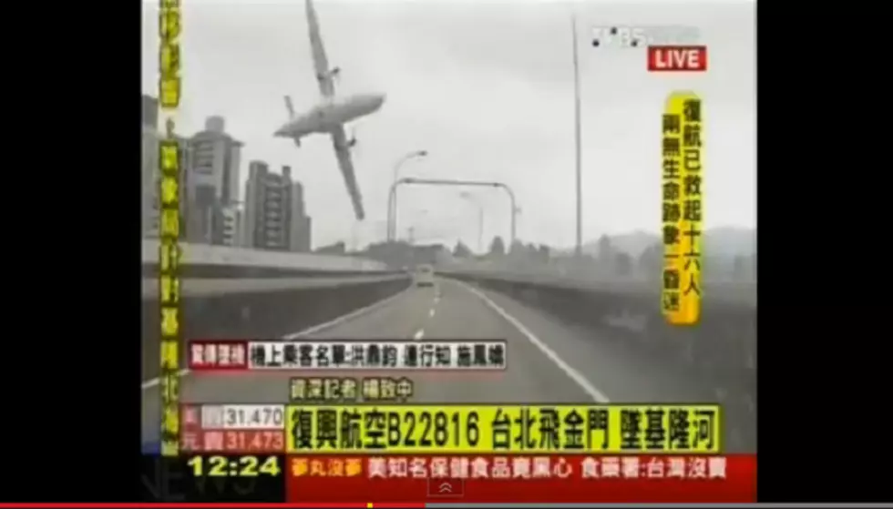 Caught on Video: Taiwanese Flight Clips Bridge, Crashes [VIDEO]