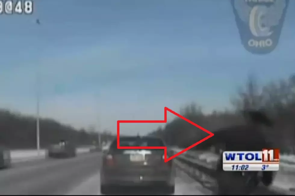 Trooper Dives for Safety as Semi Hits Patrol Car on I-475 in Ohio [VIDEO]