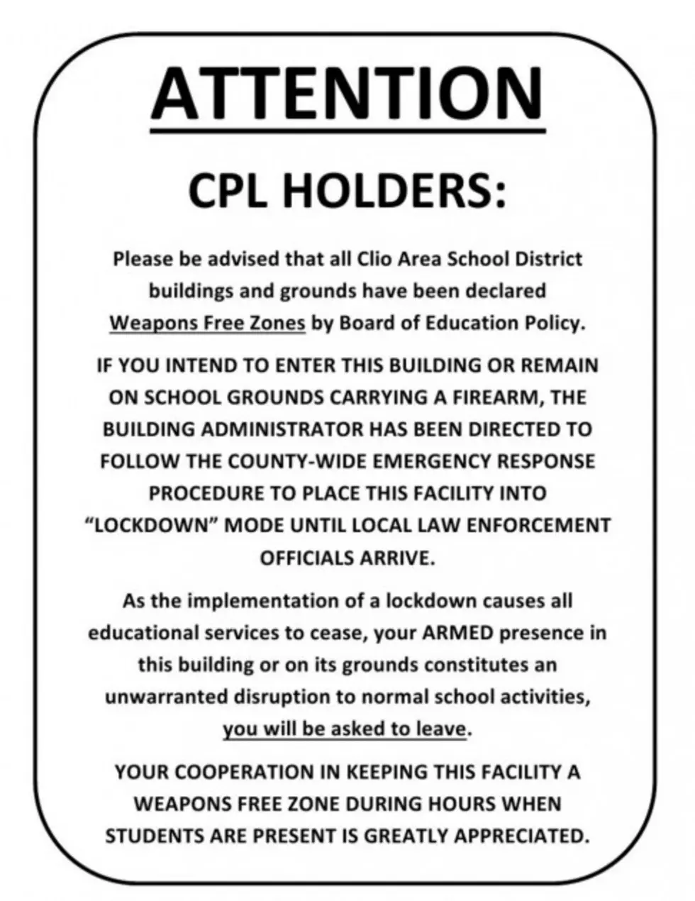 Clio Parent Files Lawsuit Against School District for Open-Carry