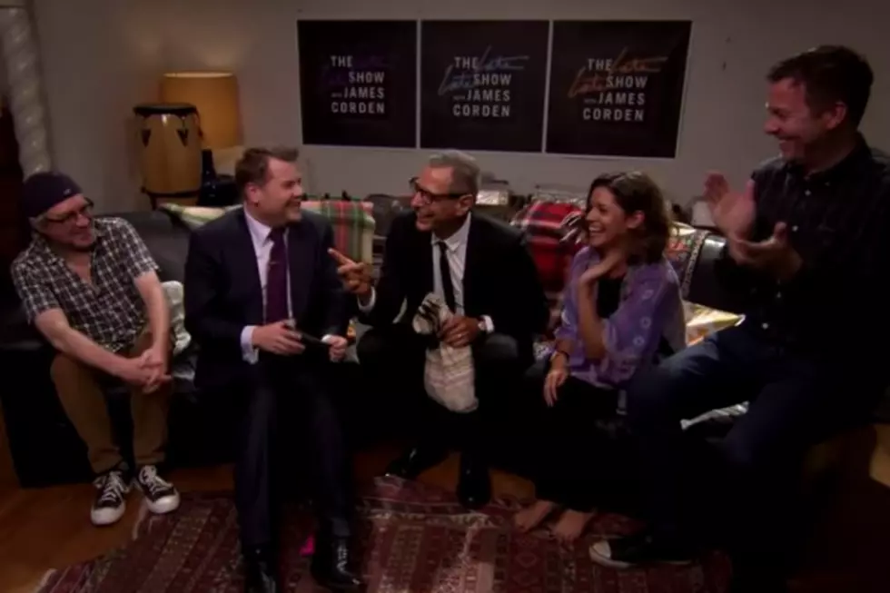 James Corden Broadcasts Late Late Show From Random Home with Jeff Goldblum & Beck [VIDEOS]