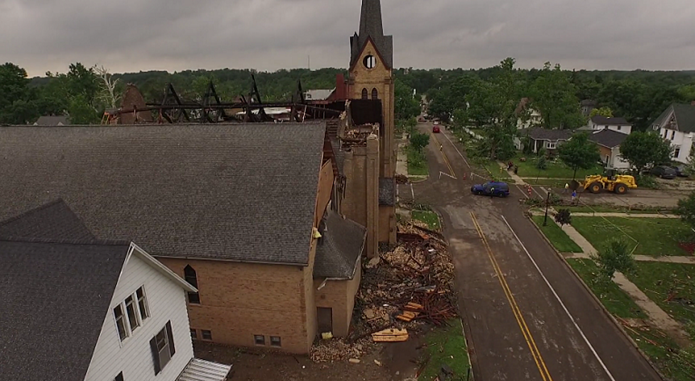 Drone Footage Shows Tornado Damage in Portland, Michigan [VIDEO]