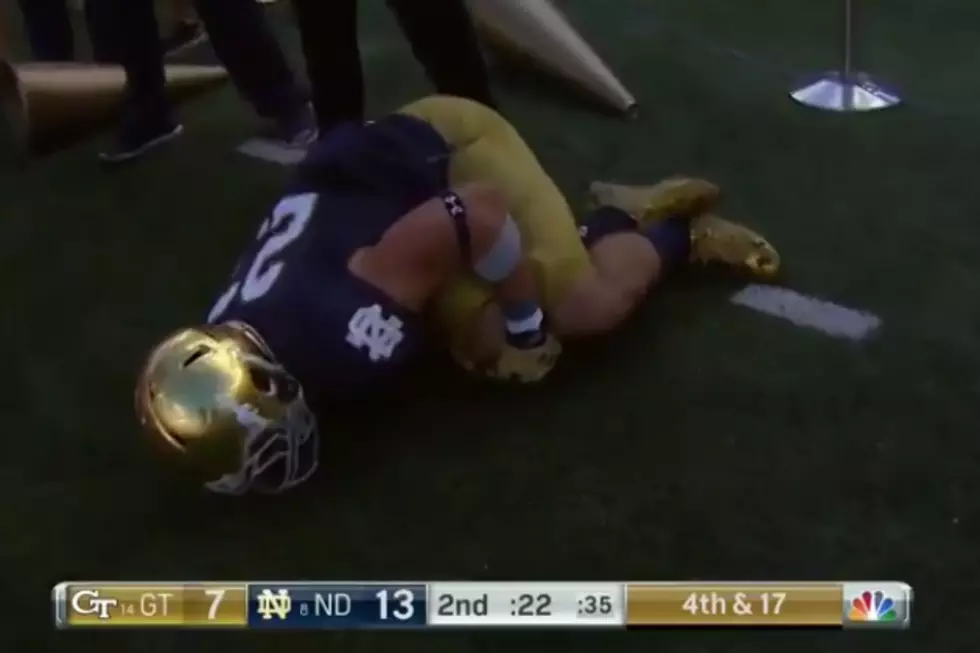 Football Player Suffers Season-Ending Injury While Celebrating [VIDEO]