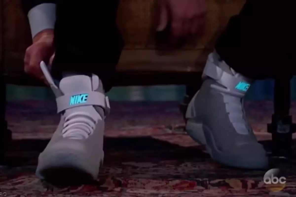 Michael J. Fox Shows Off Self-Lacing Nike Air Mags on Kimmel [VIDEOS]