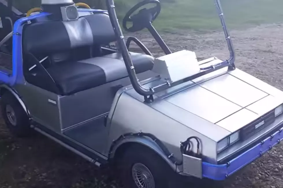 Golf Gets Less Boring with a DeLorean Time Machine Golf Cart [VIDEOS]