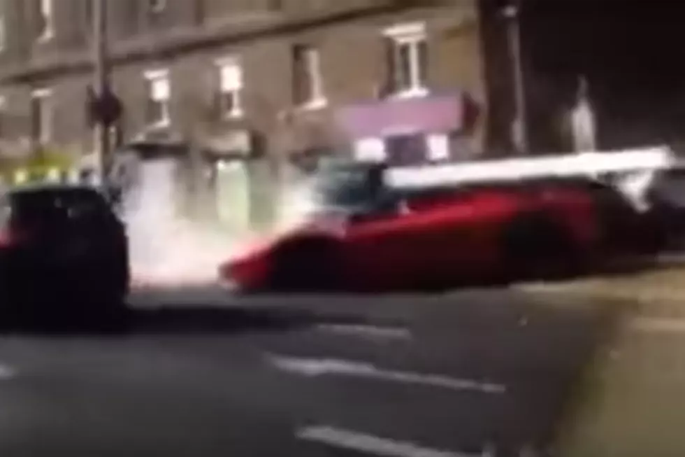 Man Crashes Ferrari Minutes After Leaving the Dealership [VIDEO]