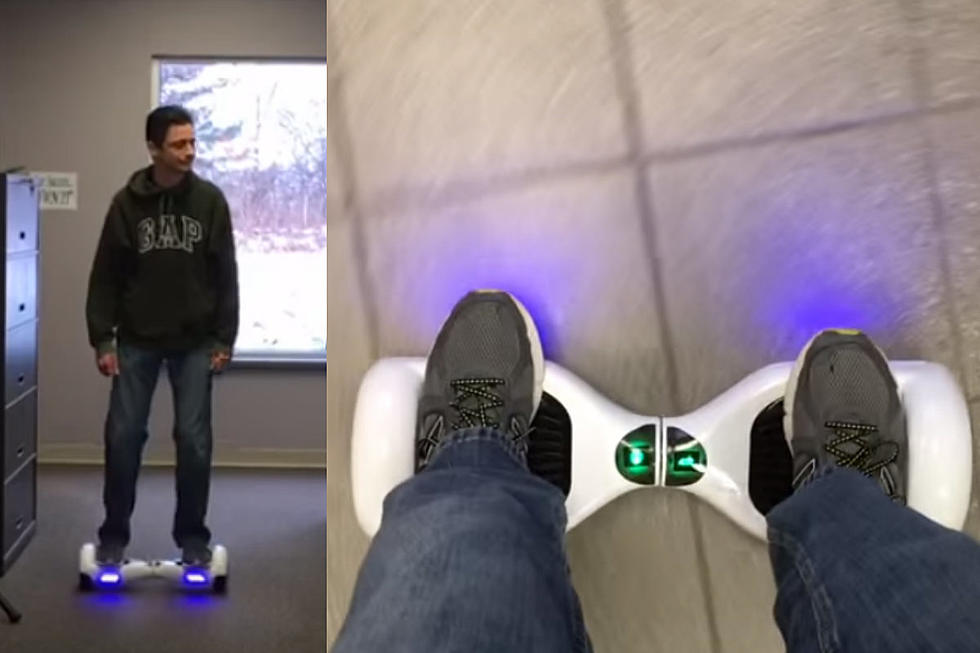 Jeremy Flies Through the Office on a Hoverboard [VIDEO]