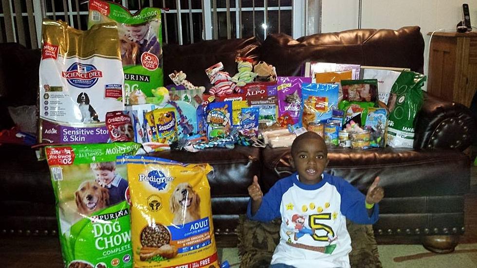 The Good News: 5-Year-Old Asks for Supplies for Animal Shelters for his Birthday [PHOTO]