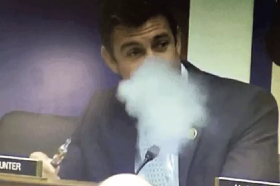 Congressman Vaping During a Committee Meeting? [VIDEO]