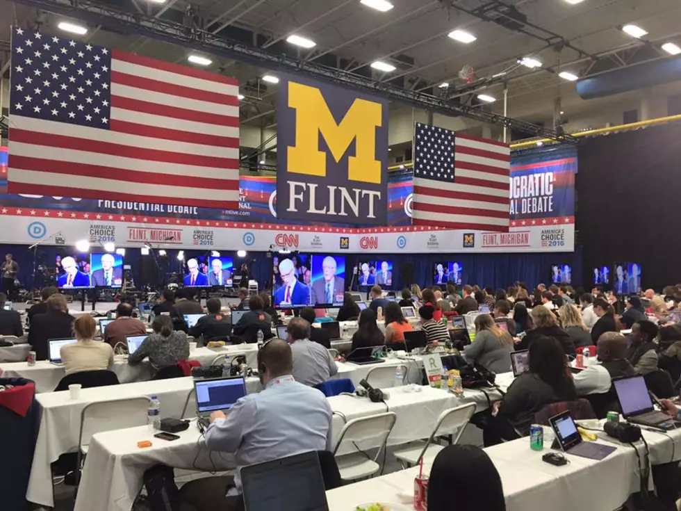 Behind-The-Scenes Photos from the Presidential Debate in Flint [PHOTOS]