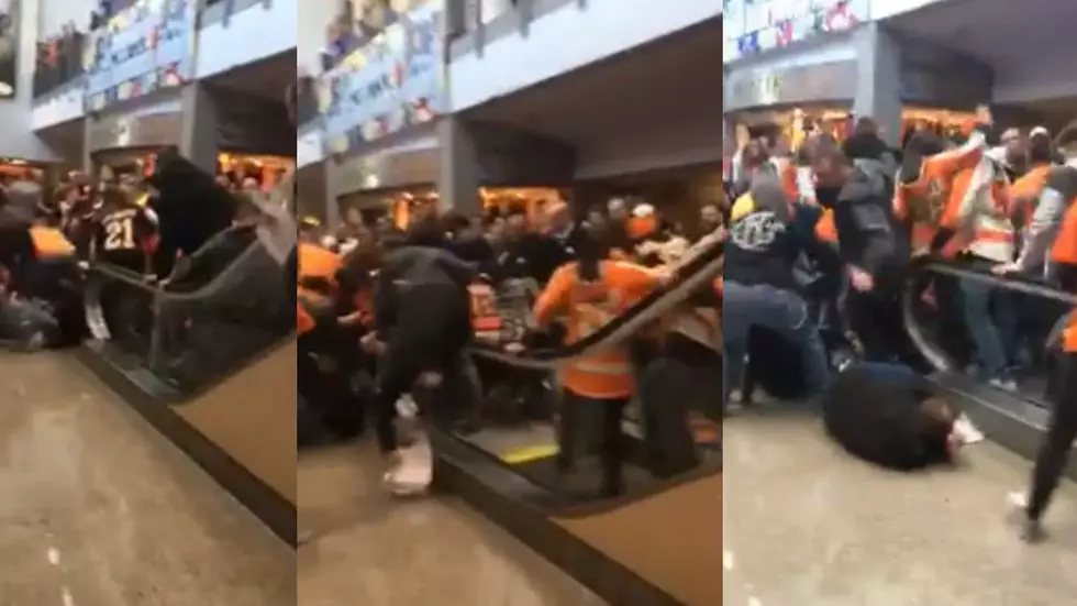 Escalator Malfunctions After Flyers Game, Sends People &#8216;Flying&#8217; [VIDEO]
