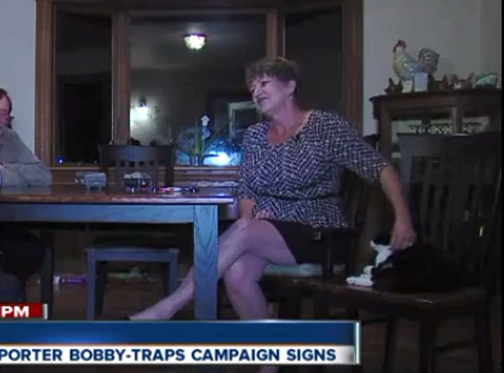 Michigan Woman ‘Poopy-Traps’ Her Trump Yard Signs [VIDEO]