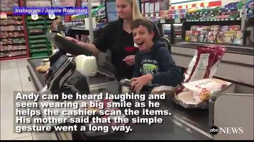 Cashier Lets Boy With Cerebral Palsy Scan Groceries – The Good News [VIDEO]