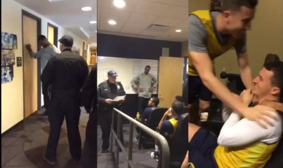U-M Basketball Player Surprised With Scholarship&#8230;By Campus Police [VIDEO]