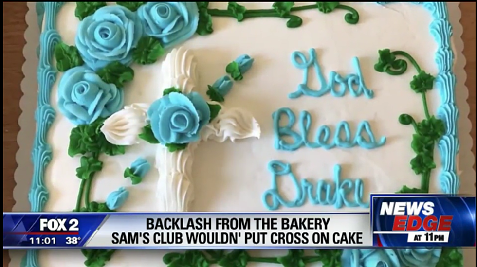 Michigan Woman Says Sam’s Club Refused to Add a Cross to Her Son’s Cake [VIDEO]