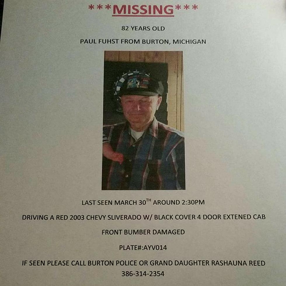 MISSING: Elderly Burton Man Hasn’t Been Seen Since Yesterday