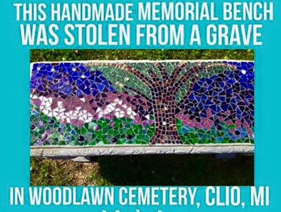 Handmade Bench Stolen From Clio Cemetery Has Been Found [PHOTOS]