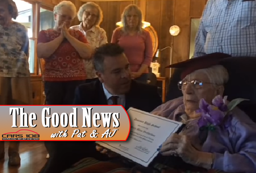 97-Year-Old Davison Woman Receives Her High School Diploma – The Good News [VIDEO]