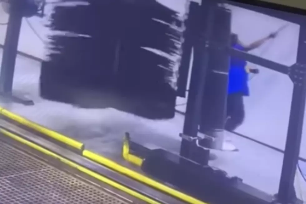 Car Wash Employee Gets Stuck in Car Wash [VIDEO]