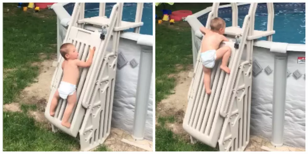 Parents Warn Others After Toddler Climbs Locked Pool Ladder [VIDEO]