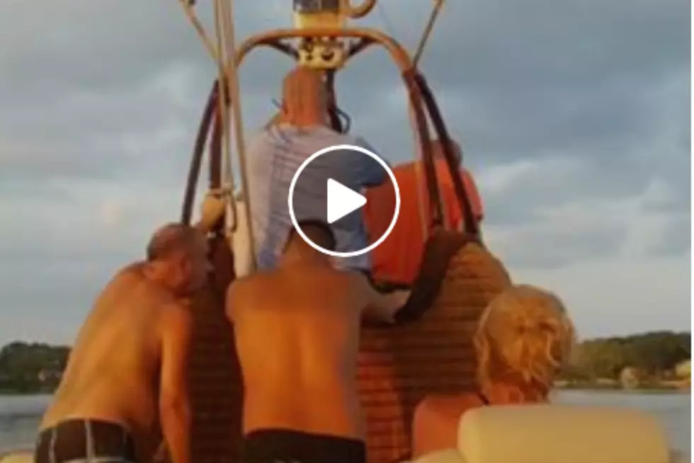 Hot Air Balloon Makes Emergency Landing on Michigan Family&#8217;s Pontoon [VIDEOS]