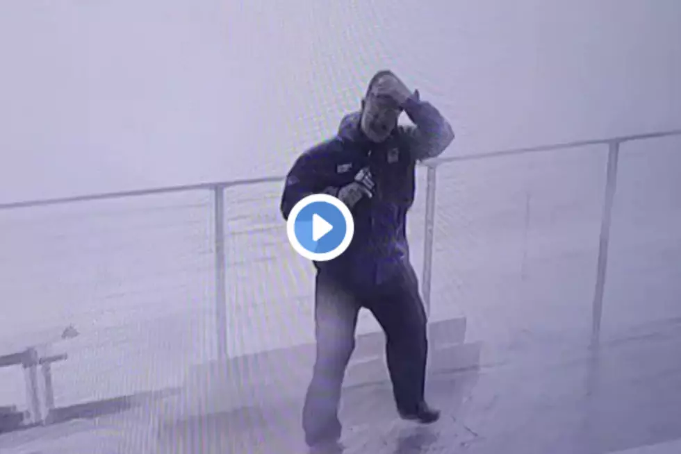 Reporter Nearly Gets Speared by 2&#215;4 While Covering Hurricane [VIDEO]