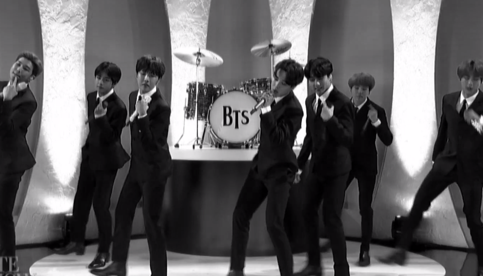 BTS Pays Tribute to The Beatles on The Late Show Last Night [VIDEO]
