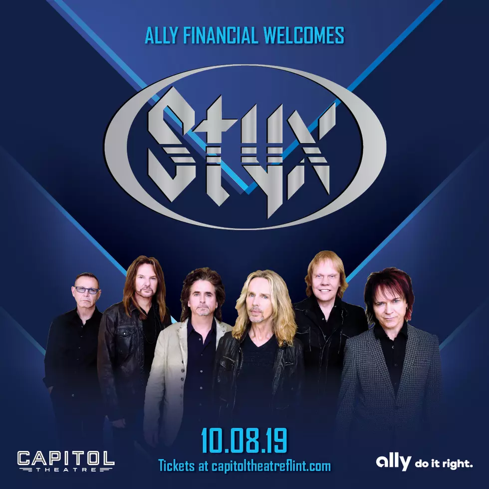 Styx is Heading to Flint and The Capitol Theatre