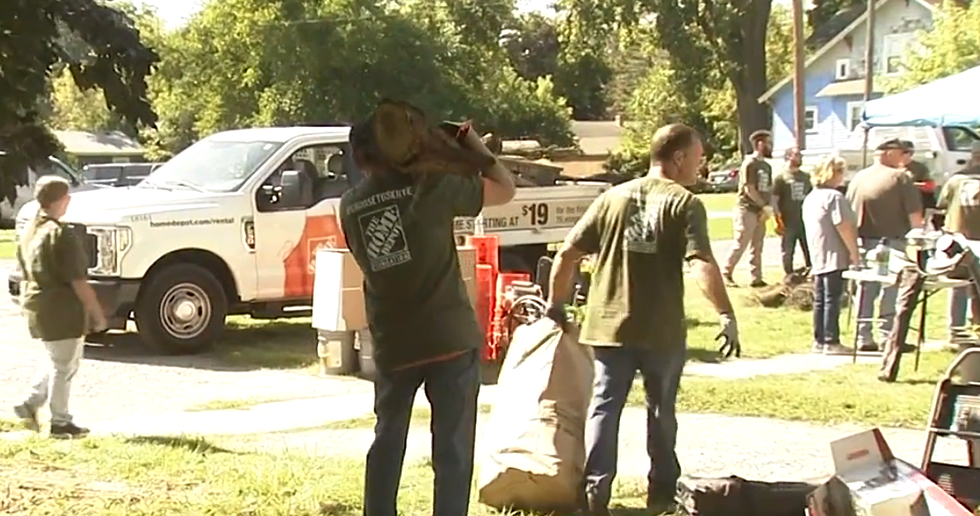 Home Depot Service Project Helps Out Another Michigan Veteran