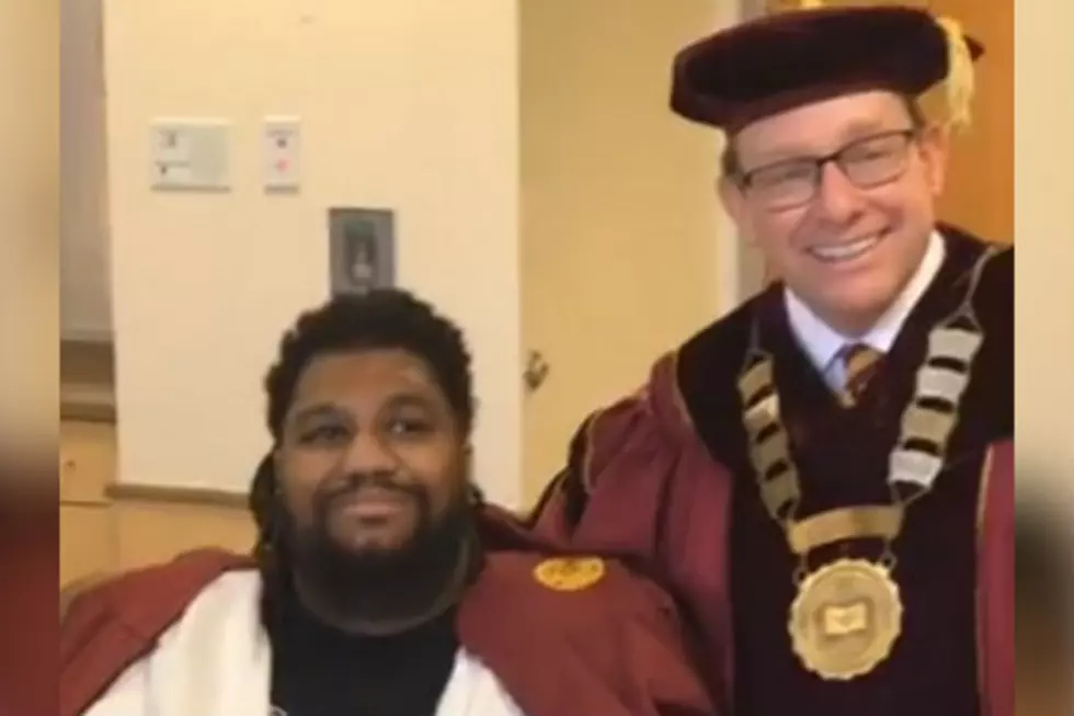 CMU President Delivers Diploma to Hospitalized Graduate [VIDEO]
