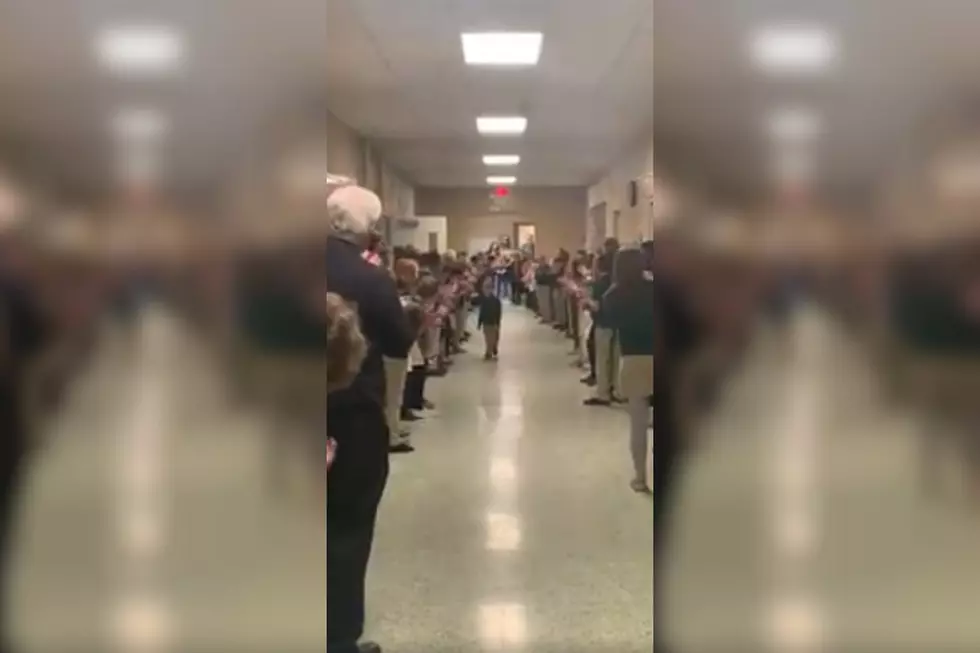 Staff + Students Line Up to Welcome 6 YO Back to School After Last Chemo Treatment [VIDEO]