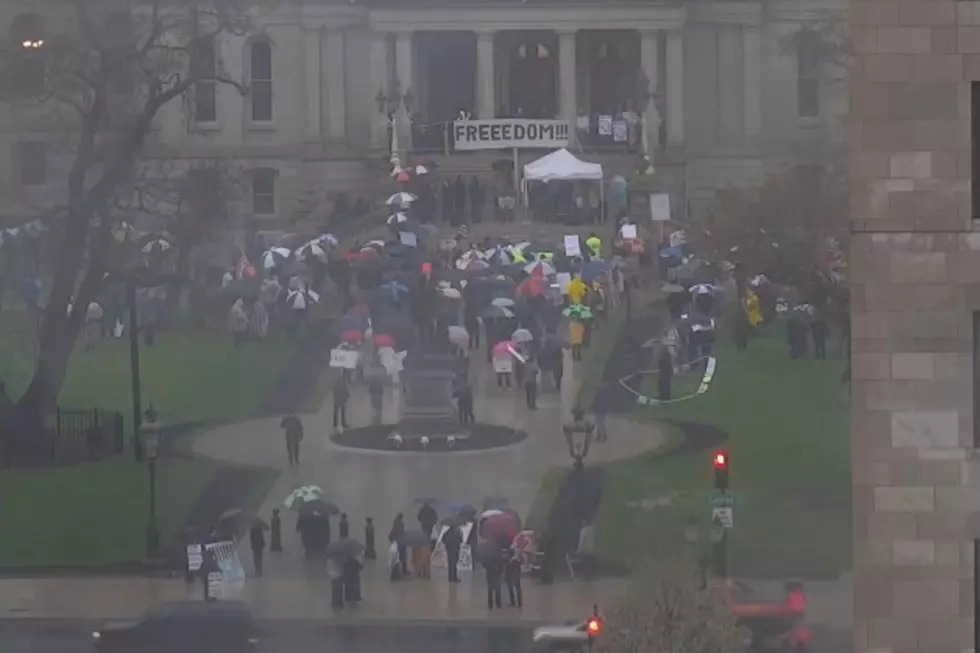 Protesters Gather Once Again in Lansing to Protest Stay-Home Orders [VIDEO]