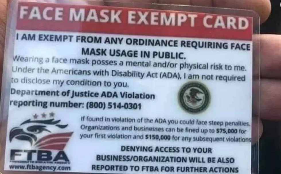 ‘Mask Exemption’ Cards from ‘Freedom to Breathe’ Agency Are Fake
