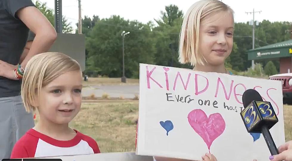 The Good News: Michigan Siblings Hold 'Protest' Against Vandalism