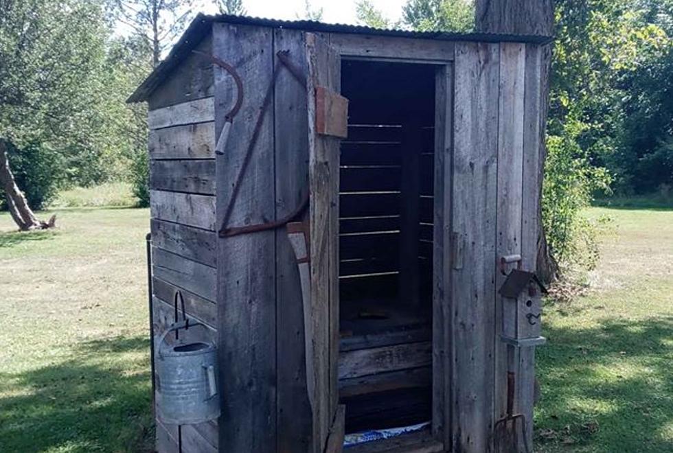 There’s a Vintage ‘Double Crapper’ Outhouse for Sale in Flint