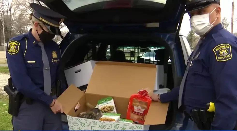 Michigan State Police, Kroger Feed 200 Families for Thanksgiving 