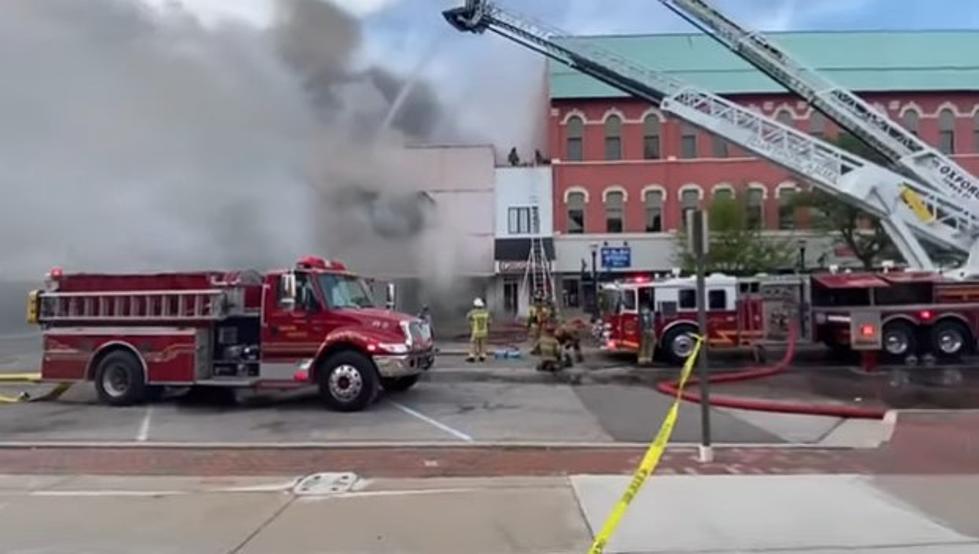 Huge Structure Fire in Lapeer Threatens Several Area Businesses [VIDEO]