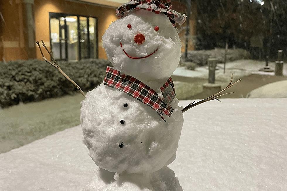 The First Snowman of the Season Makes His Debut in Northern Michigan