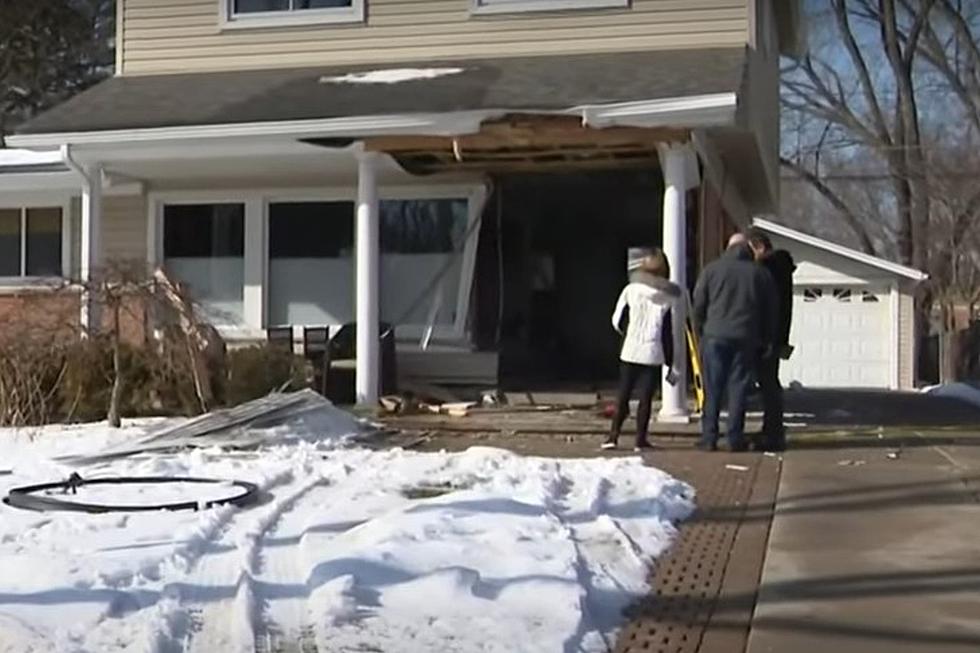 Car Crashes Into Livonia Home, Lands Inches From Man Sleeping on Couch