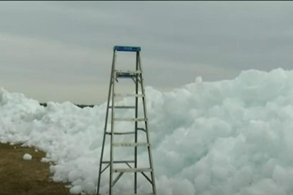 Take a Look at this 10 Ft. Ice Shelf in Northern Michigan [VIDEO]