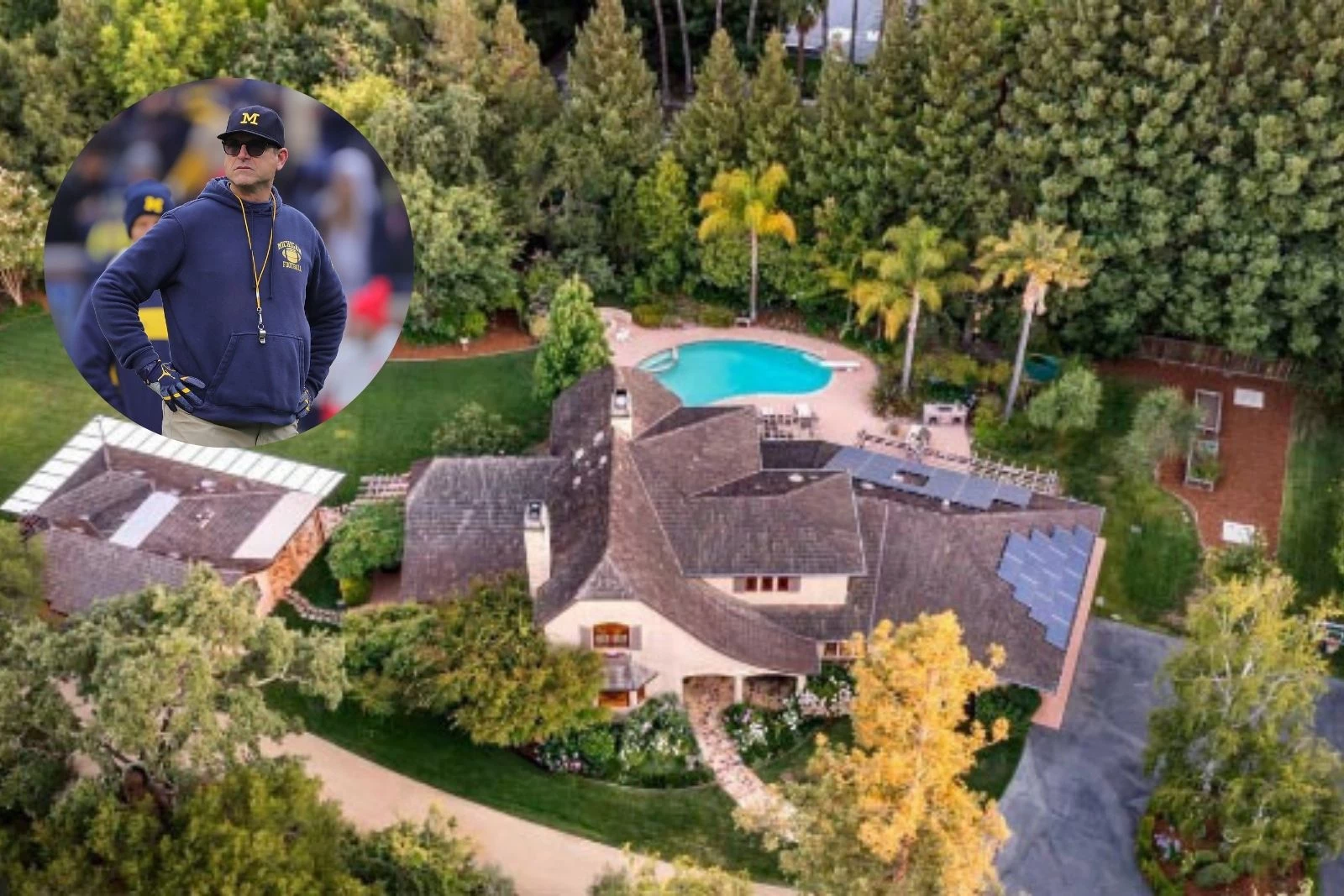 Look Inside Estate MI Coach Harbaugh's Recently Sold for $11.78M